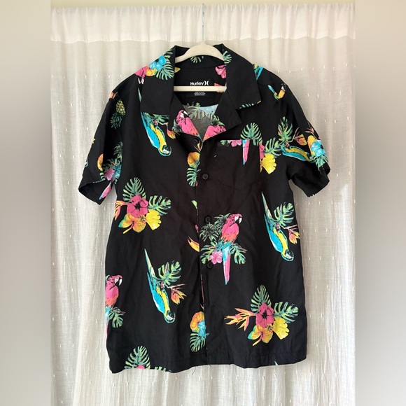 Hurley Other - Hurley Multicolor Parrot Print Kids Shirt